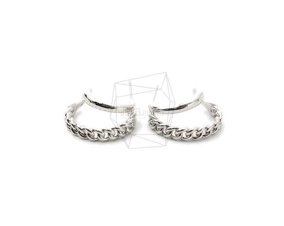 ERG-1536-R【2個入り】ダブルラウンドピアス,Double round Post Earring 1枚目の画像