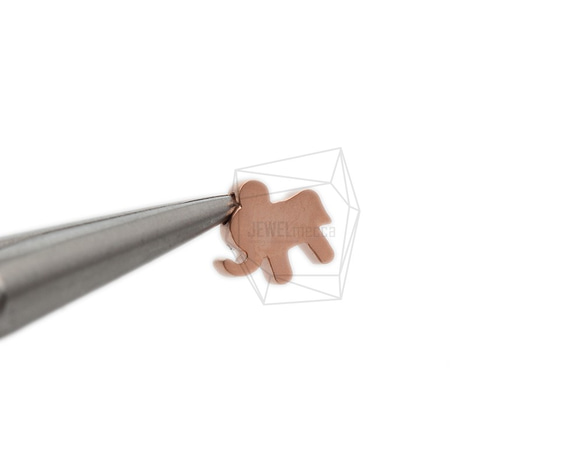 PDT-2387-MPG【2個入り】エレファントペンダント,Elephant Pendant/ 8mmx9mm 4枚目の画像