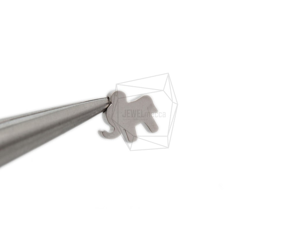 PDT-2387-MR【2個入り】エレファントペンダント,Elephant Pendant/ 8mmx9mm 4枚目の画像