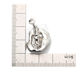ERG-1548-R [2件]貝殼形圓形耳環/螺旋彈簧，貝殼形圓形 第5張的照片