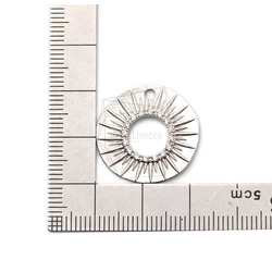 PDT-2375-MR [2個]太陽吊墜，太陽吊墜/ 21mm X 22mm 第5張的照片