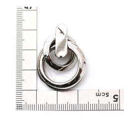 ERG-1557-R【2個入り】マルチリンクサークルピアス  ,Multi Linked Circles Earring 5枚目の画像