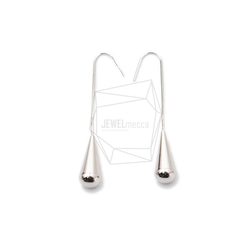 ERG-1558-R【2個入り】カーブプレートフック,Curved Plate Hook Earring 1枚目の画像