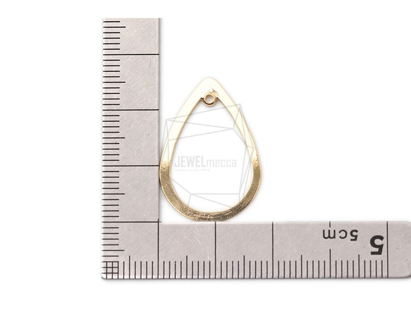 PDT-2391-G【2個入り】フラットティアドロップペンダント,Flat Teardrop Pendant 5枚目の画像