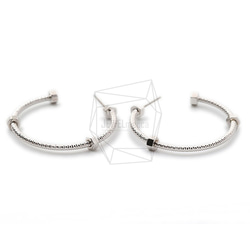 ERG-1567-R [2件]圓形螺母柱狀耳環 第1張的照片