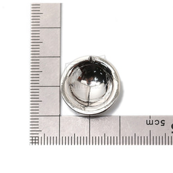 ERG-1571-R [2個]圓形耳環，圓形耳環柱/ 20mm x 20mm 第5張的照片