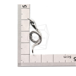 ERG-1582-R [2 件] 蛇形耳環、蛇形耳釘 / 10mm x 20mm 第5張的照片