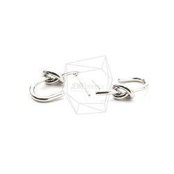 ERG-1588-R【2個入り】インフィニティノットピアス/Infinity Knot Post Earrings 3枚目の画像
