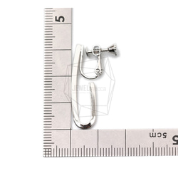 ERG-1580-R【2個入り】ベントスティックイヤリング/ネジバネ ,Bent stick Non-Pierced 5枚目の画像