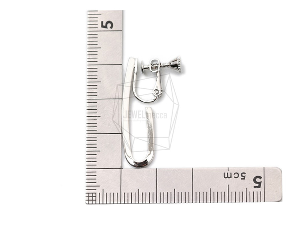 ERG-1580-R【2個入り】ベントスティックイヤリング/ネジバネ ,Bent stick Non-Pierced 5枚目の画像