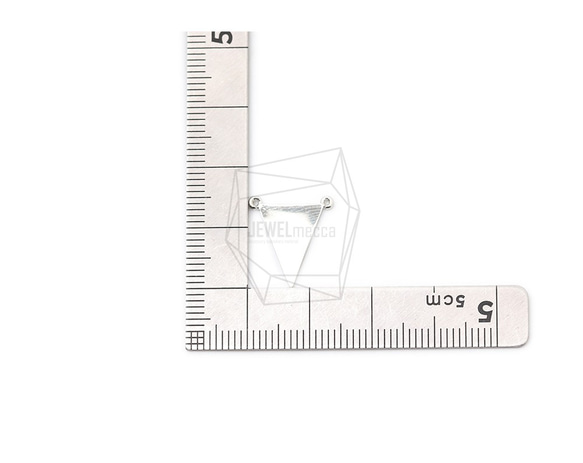 PDT-2424-R【2個入り】トライアングルペンダント,Triangle Pendant/14mm X 14mm 5枚目の画像