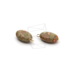 STO-077-G【2個入り】ジェムストーンペンダント,Gemstone pendant 3枚目の画像