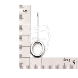 ERG-1635-R [2個]圓形耳鉤，圓形耳鉤 第5張的照片