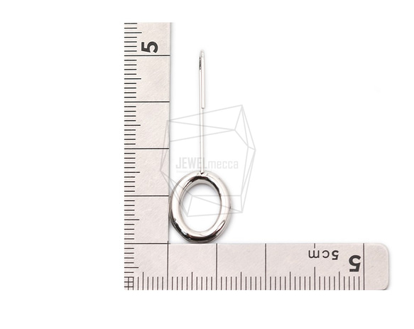 ERG-1635-R [2個]圓形耳鉤，圓形耳鉤 第5張的照片