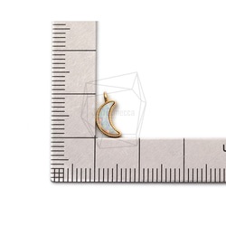 PDT-2430-G [2 件] 蛋白石月亮吊墜，合成蛋白石月亮吊墜 第5張的照片
