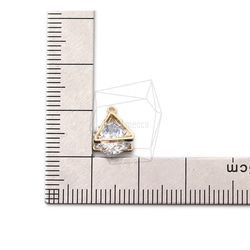 PDT-2443-G [2pieces] 3D Cubic Triangle, Cubic in 3D Star pendant 第5張的照片