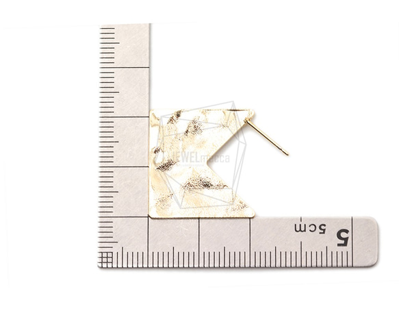 ERG-1664-G [2 件] 方形耳環，截短方形耳釘 第5張的照片