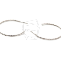 ERG-1671-R [2 件] 圓形耳環，圓形耳柱 / 30mm x 36mm 第3張的照片