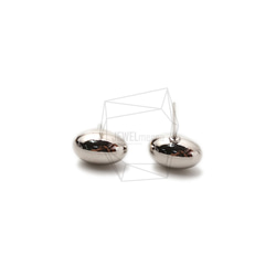 ERG-1676-R [2pieces] Ball Earrings / Ball Post Earring / 8mm X 1 第2張的照片