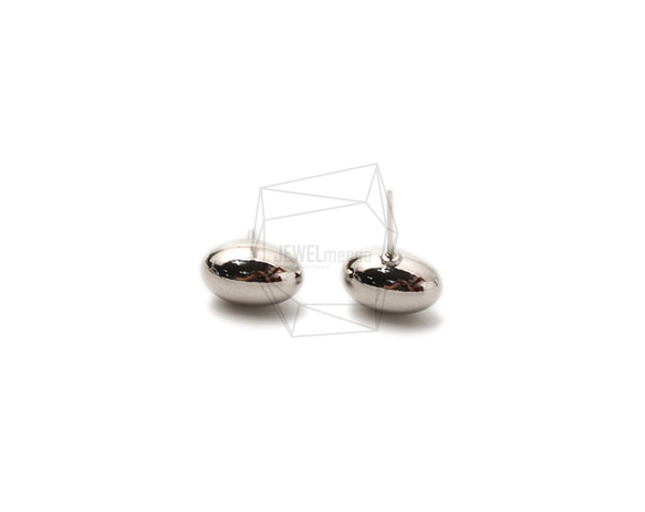 ERG-1676-R [2pieces] Ball Earrings / Ball Post Earring / 8mm X 1 第2張的照片