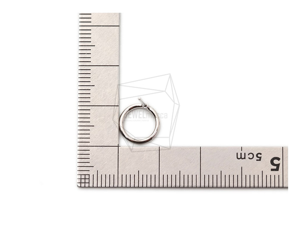 ERG-1679-R [2 件] 圓形耳環，圓形耳柱 / 10mm x 10mm 第5張的照片