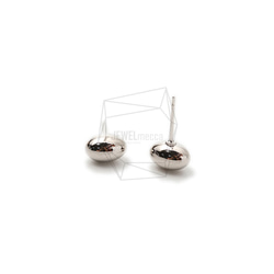 ERG-1683-R [2pieces] Ball Earrings / Ball Post Earring / 6mm X 9 第2張的照片