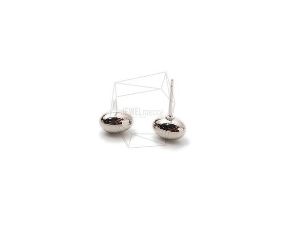 ERG-1683-R [2pieces] Ball Earrings / Ball Post Earring / 6mm X 9 第2張的照片