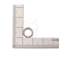 ERG-1723-R [2 件] 圓形耳環，圓形耳柱 / 10mm x 10mm 第5張的照片