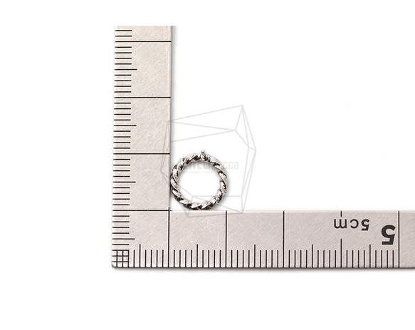 ERG-1723-R [2 件] 圓形耳環，圓形耳柱 / 10mm x 10mm 第5張的照片