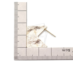 ERG-1694-G [2 件] 方形耳環，截短方形耳釘 第5張的照片