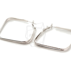 ERG-1701-R【2個入り】ダブルスクエア ピアス,Double Square  Post Earring 2枚目の画像