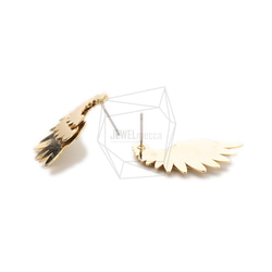 ERG-1715-G [2 件] 天使翼鉤耳環、天使翼鉤耳環 第3張的照片