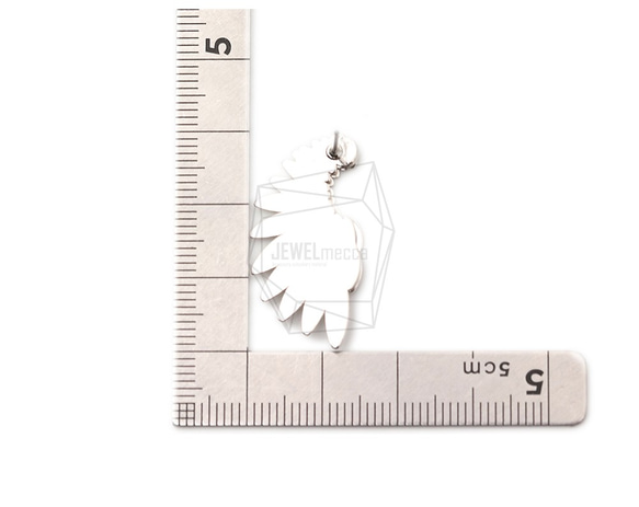 ERG-1715-R【2個入り】エンジェルウィングピアス ,Angel Wing Hook Post Earring 5枚目の画像