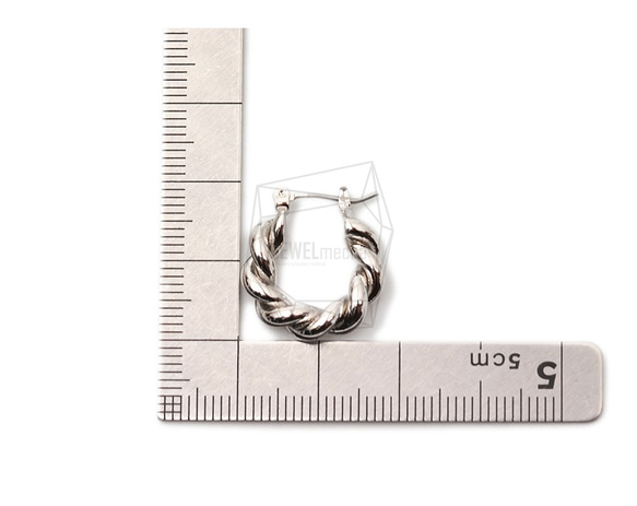 ERG-1720-R [2 件] Twist 圓柱耳環、Twist 圓柱耳環 第5張的照片