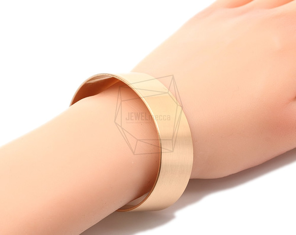 BRA-039-G【1個入り】バンドカフブレスレット,Band Cuff Bracelet/20mm 5枚目の画像