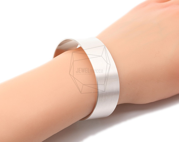 BRA-039-R【1個入り】バンドカフブレスレット,Band Cuff Bracelet/20mm 5枚目の画像