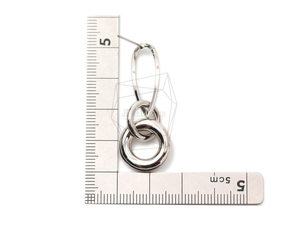 ERG-1728-R [2 件] 多圓環耳環，多圓環耳環 第5張的照片