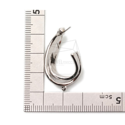ERG-1739-R [2 件] Hammered L 形耳環，Hammered L 形耳釘 第5張的照片