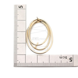 ERG-1740-G [2 件] 三重圓柱耳環、三重圓柱耳環 第5張的照片