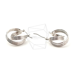 ERG-1748-R【2個入り】ダブルラウンド ピアス,Double Round  Post Earring 3枚目の画像