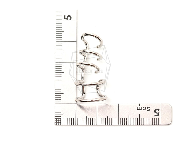 ERG-1754-R【2件】圓形耳環耳環 第5張的照片