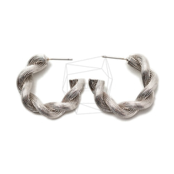ERG-1765-R [2 件] Twist 圓柱耳環、Twist 圓柱耳環 第1張的照片