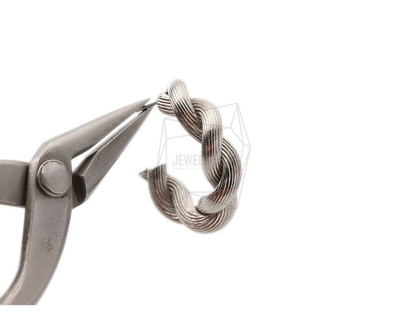 ERG-1765-R [2 件] Twist 圓柱耳環、Twist 圓柱耳環 第4張的照片