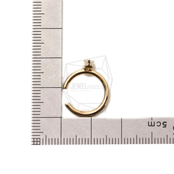 ERG-1769-G 【2件】圓形耳環耳環 第5張的照片