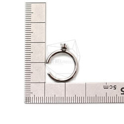 ERG-1769-R【2件】圓形耳環耳環 第5張的照片