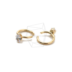 ERG-1771-G【2個入り】ラウンドイヤーカフ/Round Earcuffs Earrings 3枚目の画像