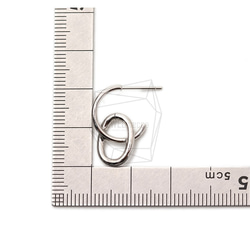 ERG-1787-R [2 件] 鏈環耳環，鏈環耳環柱 第5張的照片