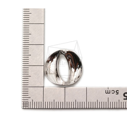 ERG-1788-R [2 件] 圓形耳環，圓形耳桿 / 18mm x 18mm 第5張的照片