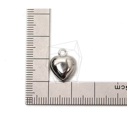 PDT-2467-R【2個入り】ハートペンダント,Heart Pendant/12mm X 14mm 5枚目の画像