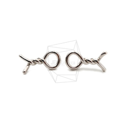 ERG-1791-R [2 件] Pretzel 耳環，Pretzel Post 耳環 第1張的照片